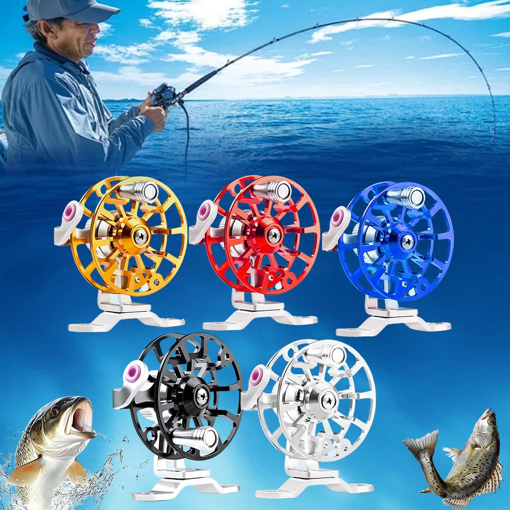 Ice Fishing Reel - Mini Carretilha de Pesca Totalmente Metálica