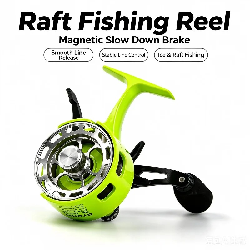 Nova Carretilha de Pesca no Ge - Ice Fishing Reel avaliação e preço